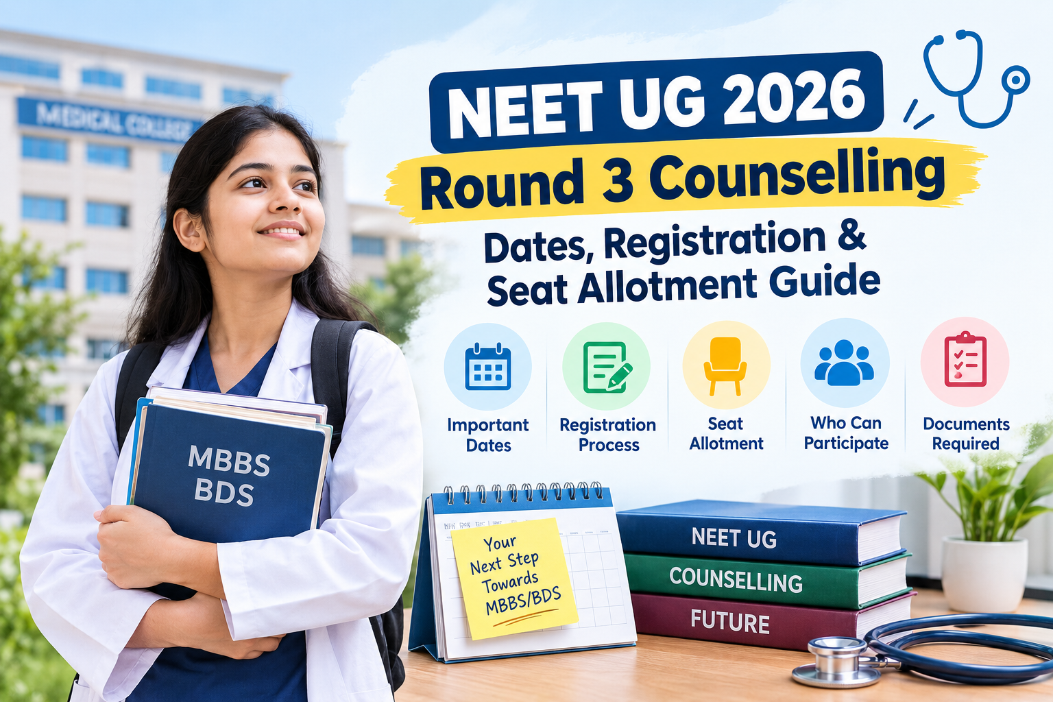 NEET UG 2026 Round 3 Counselling: Dates, Registration & Seat Allotment Guide