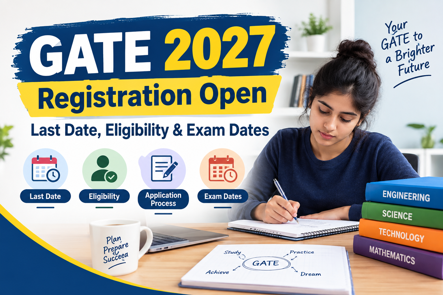 GATE 2027 Registration Open: Last Date, Eligibility & Exam Dates